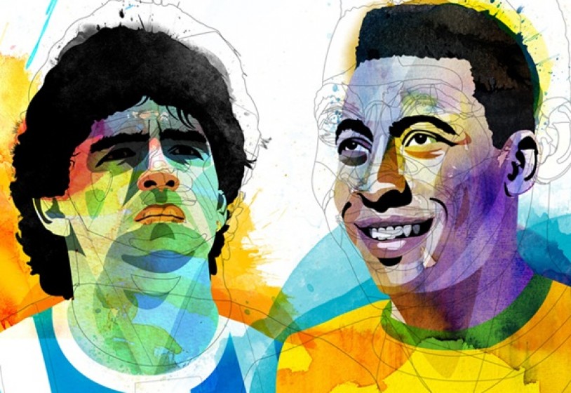 Maradona vs Pele' - su Premium Sport la stretta di mano e la pace