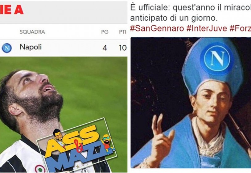 Juventus ko con l'Inter. E i tifosi del Napoli se la ridono sul web